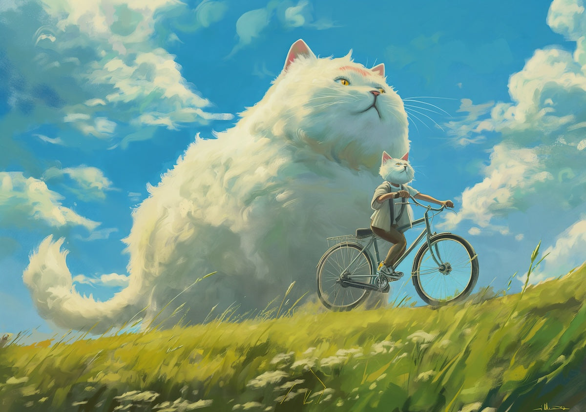 Dreamlike Animal Landscape Poster