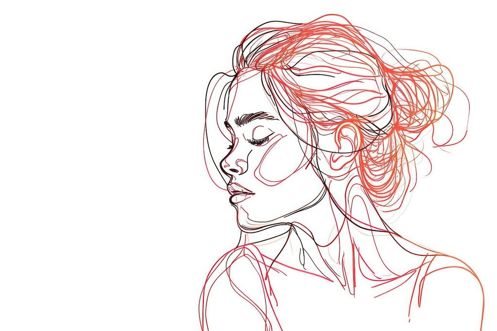 Continuous Line Portrait Poster