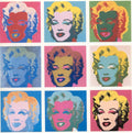 Pop Art Portrait Grid Poster