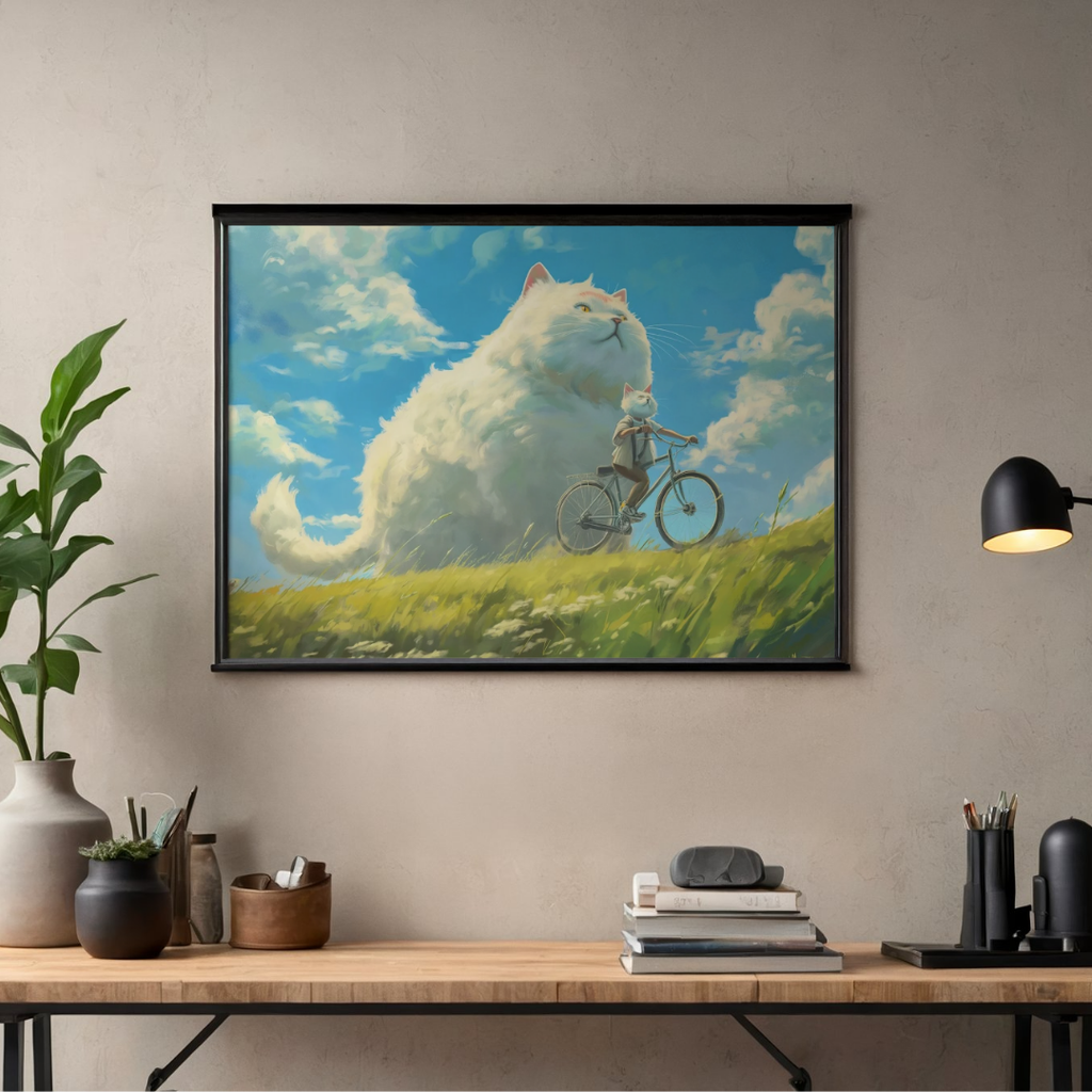 Dreamlike Animal Landscape Poster